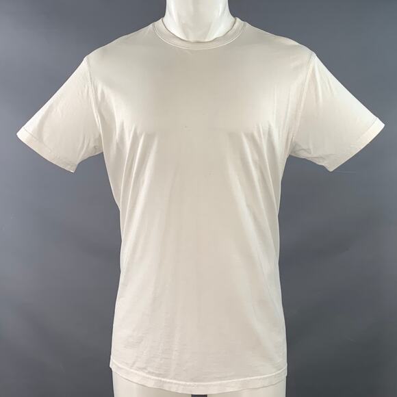 GIVENCHY Size XXS White Logo Cotton Silk Crew Neck T-shirt - Picture 1 of 7